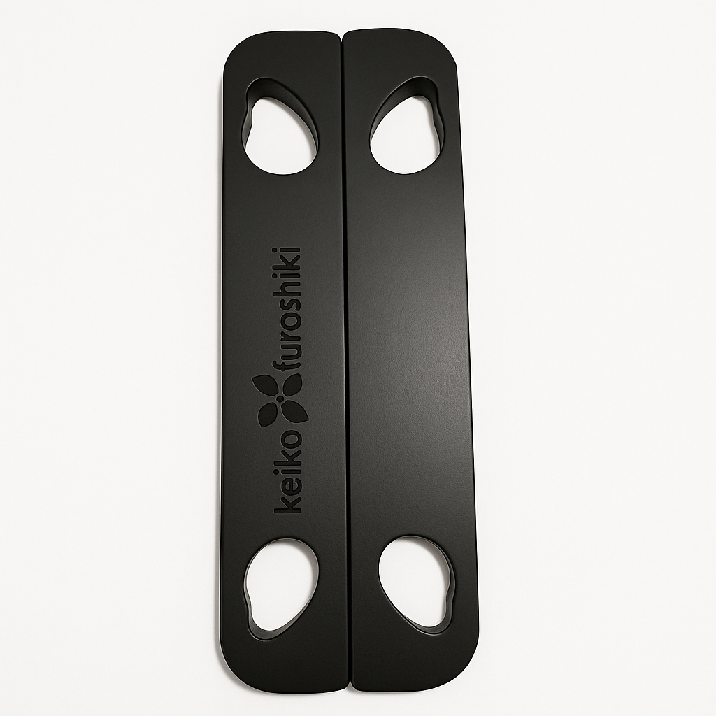 ToteBar (a.k.a. Patchin) – Modern Wooden Handle for Furoshiki Bags from Keiko Furoshiki