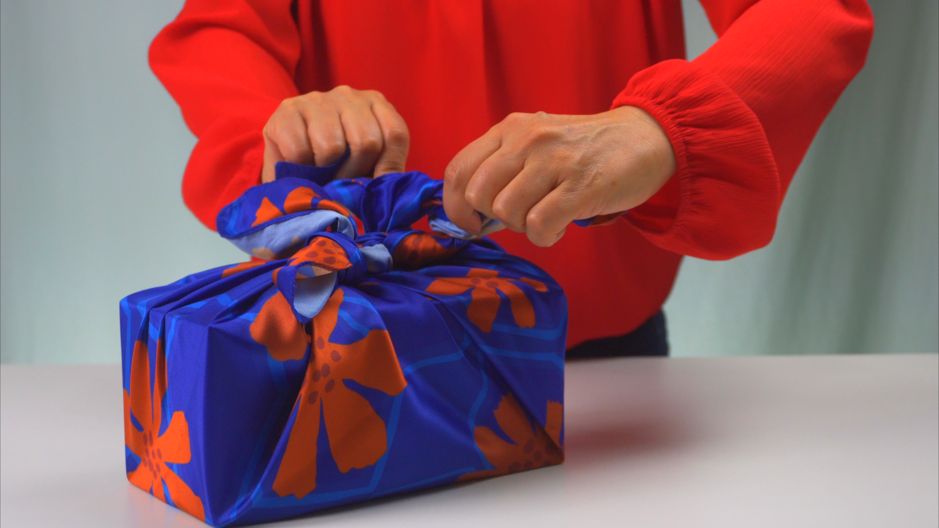 Load video: furoshiki wrapping tutorial compilation