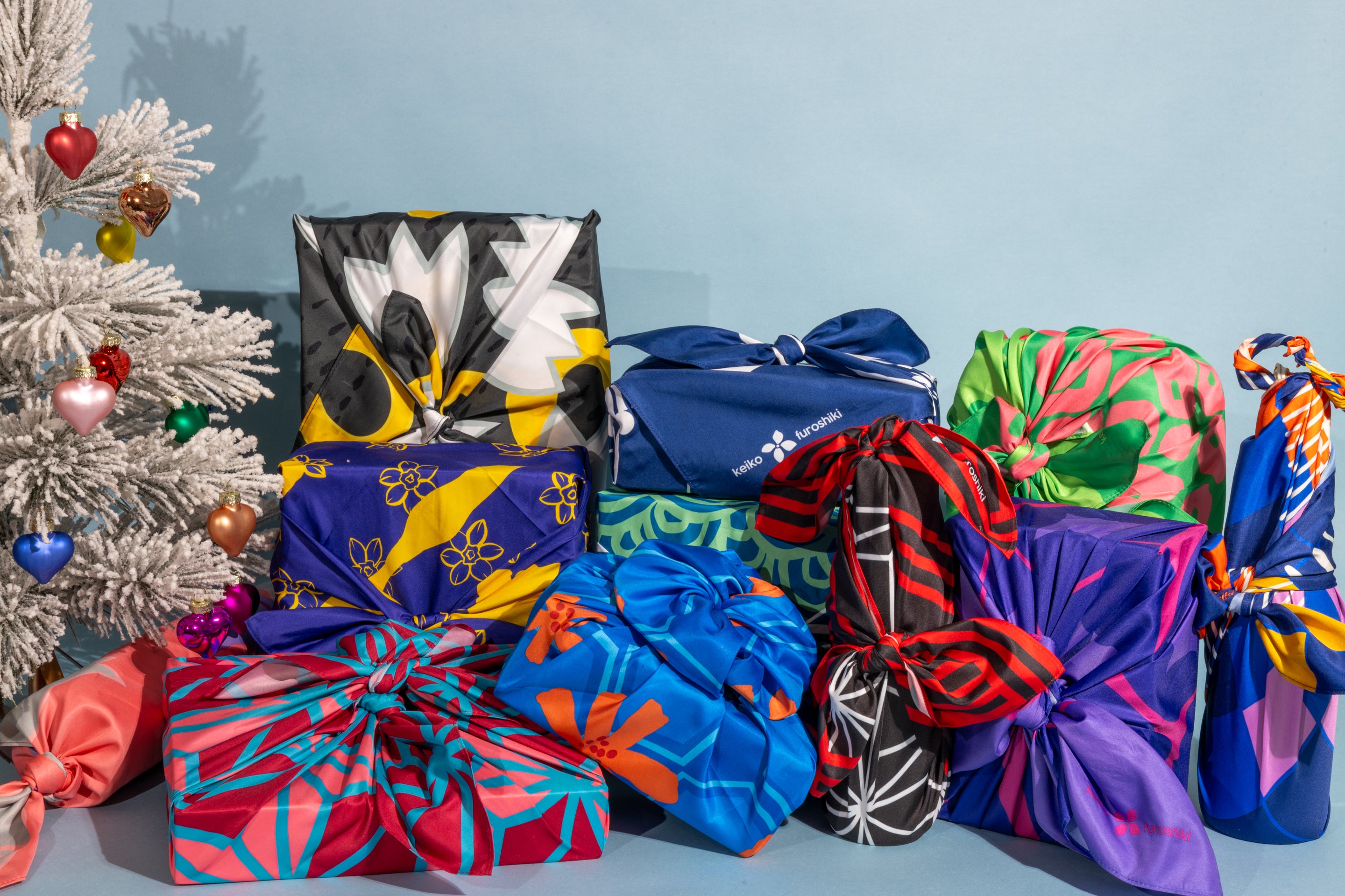 Eco-Friendly Reusable Gift Wrap - Keiko Furoshiki Holiday Collection