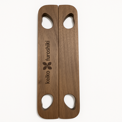 ToteBar (a.k.a. Patchin) – Modern Wooden Handle for Furoshiki Bags from Keiko Furoshiki