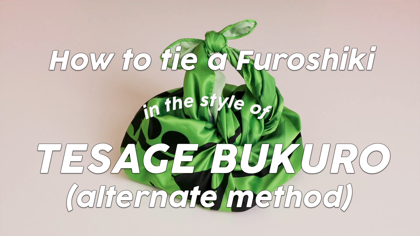 Tesage Bukuro bag furoshiki tutorial